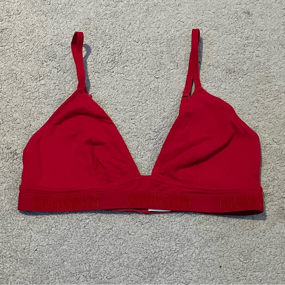 Calvin Klein Red Triangle Bralette